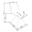 Стул HALMAR K201 черный/натуральный